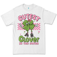 White cutest clover in the patch Premium Tee - MaliasSmallBusiness