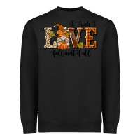 Black I Think I Love Fall Most of All Heavyweight Sweatshirt - texasbilliewilder