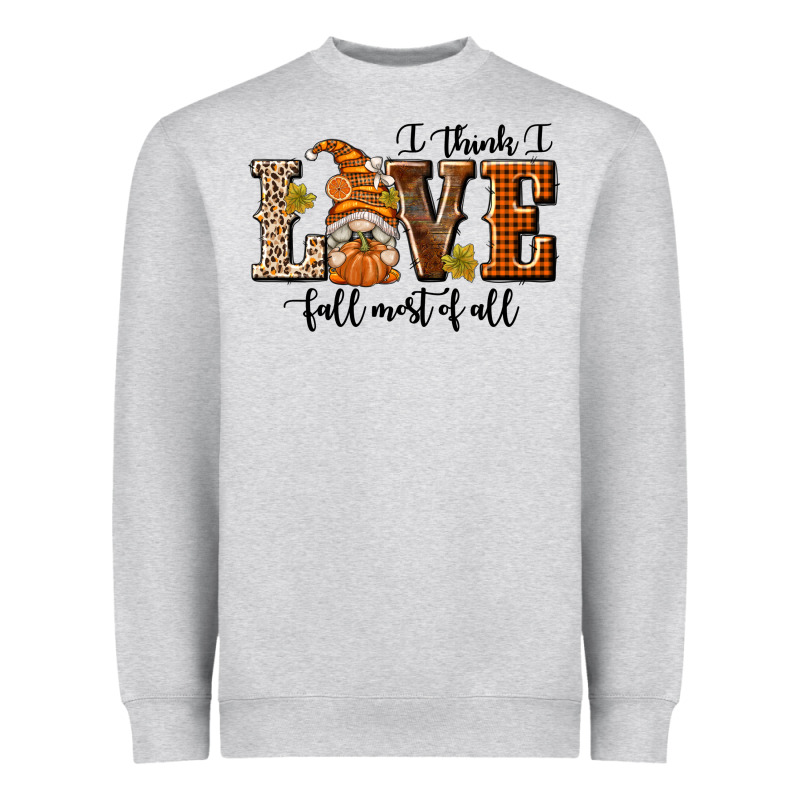 I Think I Love Fall Most Of All Heavyweight Sweatshirt by texasbilliewilder | Teevron
