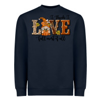 Navy I Think I Love Fall Most of All Heavyweight Sweatshirt - texasbilliewilder