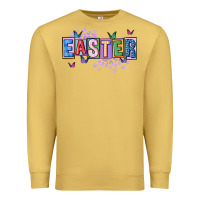 Antique Gold easter with leopard Premium Sweatshirt - FaDigitalArtStudio