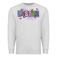 Dove Grey easter with leopard Premium Sweatshirt - FaDigitalArtStudio