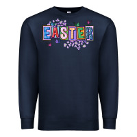 Navy easter with leopard Premium Sweatshirt - FaDigitalArtStudio