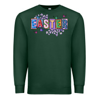Sports Green easter with leopard Premium Sweatshirt - FaDigitalArtStudio