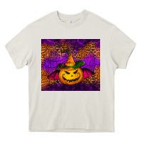Cream halloween jack o'lantern tumbler Heavy Core Tee - Jasminsmagicworld