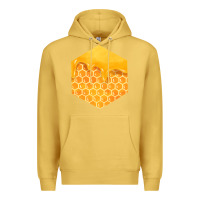 Antique Gold honeycomb fa element Premium Hoodie - FaDigitalArtStudio