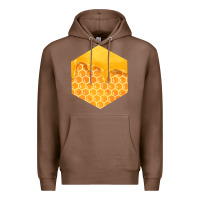 Chestnut honeycomb fa element Premium Hoodie - FaDigitalArtStudio