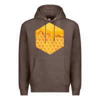 Coffee honeycomb fa element Premium Hoodie - FaDigitalArtStudio