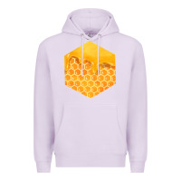 Lilac honeycomb fa element Premium Hoodie - FaDigitalArtStudio