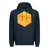 Navy honeycomb fa element Premium Hoodie - FaDigitalArtStudio