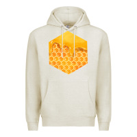 Oatmeal Heather honeycomb fa element Premium Hoodie - FaDigitalArtStudio