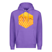 Purple honeycomb fa element Premium Hoodie - FaDigitalArtStudio