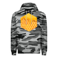 Slate Camo honeycomb fa element Premium Hoodie - FaDigitalArtStudio