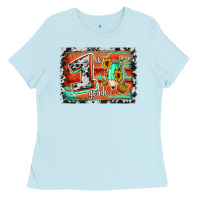 Baby Blue western back to school 1st grade Ladies Tee - Jasminsmagicworld