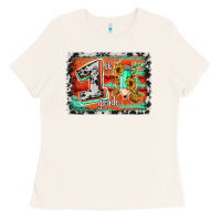 Bone western back to school 1st grade Ladies Tee - Jasminsmagicworld