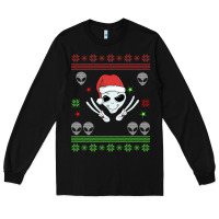 Black alien ugly christmas Long Sleeve Tee - Bettercallsaul