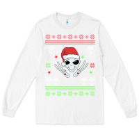 White alien ugly christmas Long Sleeve Tee - Bettercallsaul