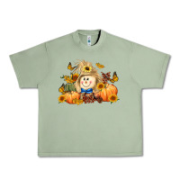 Oil Green fall scarecrow Urban Heavy Tee - LillyAllenDesigns
