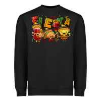 Black Fiesta with taco, nacho, souce Heavyweight Sweatshirt - NancyCooperArtShop
