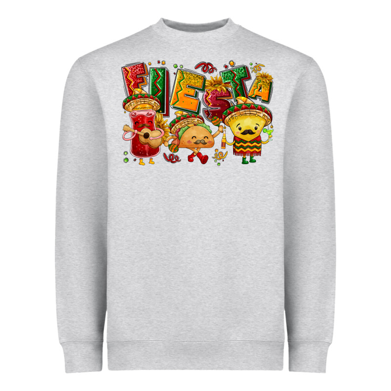 Fiesta With Taco, Nacho, Souce Heavyweight Sweatshirt by NancyCooperArtShop | Teevron