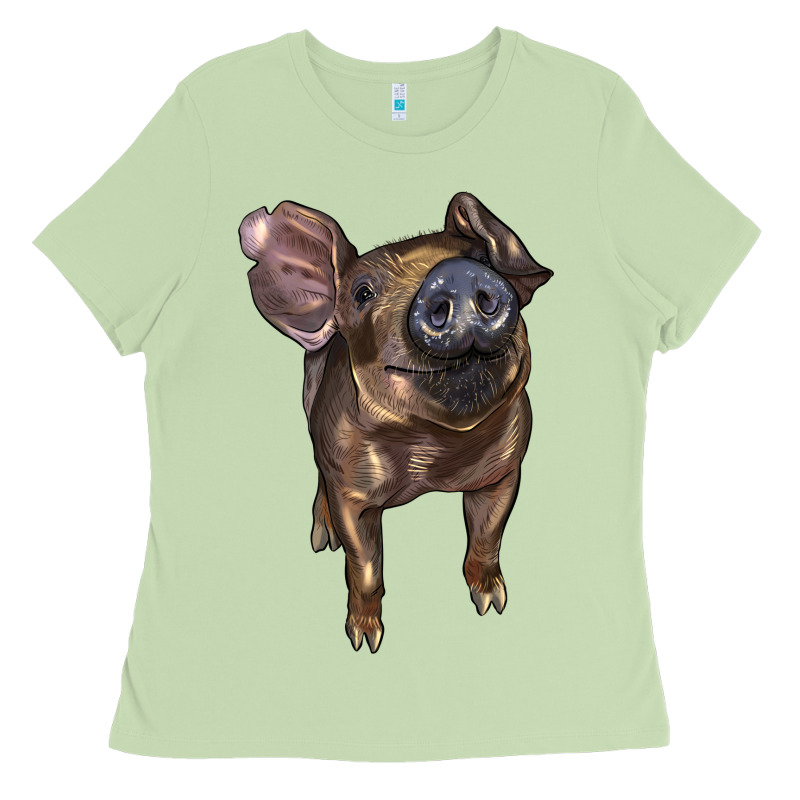 Baby Duroc Pig Ladies Tee by LillyAllenDesigns | Teevron