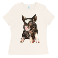 Baby Berkshire Pig Ladies Tee | Teevron