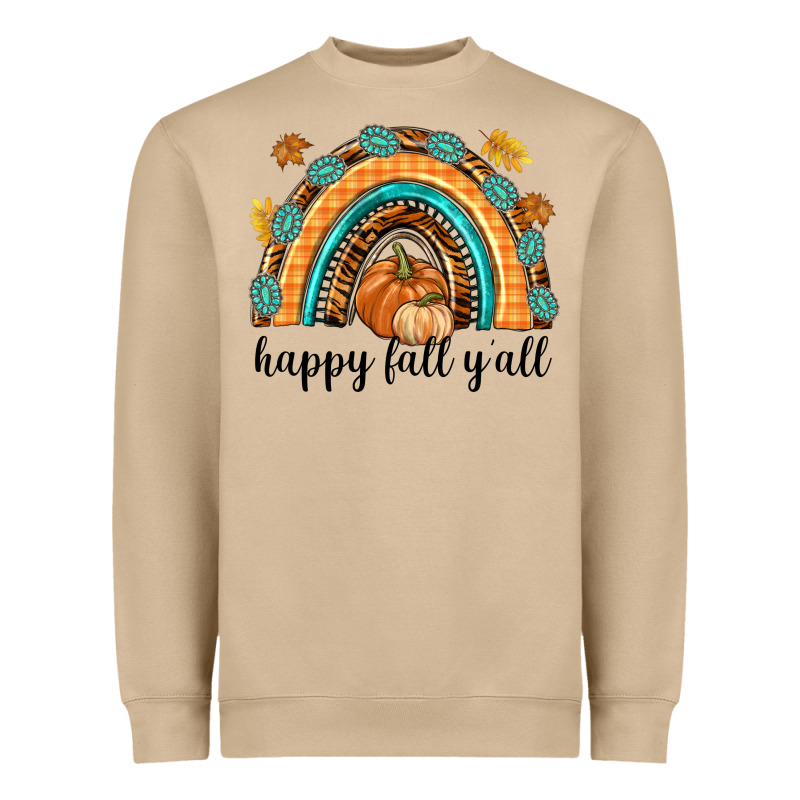 Happy Fall Y'all Heavyweight Sweatshirt by texasbilliewilder | Teevron