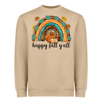 Mushroom Happy Fall Y'all Heavyweight Sweatshirt - texasbilliewilder