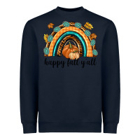 Navy Happy Fall Y'all Heavyweight Sweatshirt - texasbilliewilder