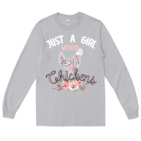 Moon Dust Just a girl who loves chickens Long Sleeve Tee - Bettercallsaul