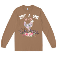 Toasted Coconut Just a girl who loves chickens Long Sleeve Tee - Bettercallsaul