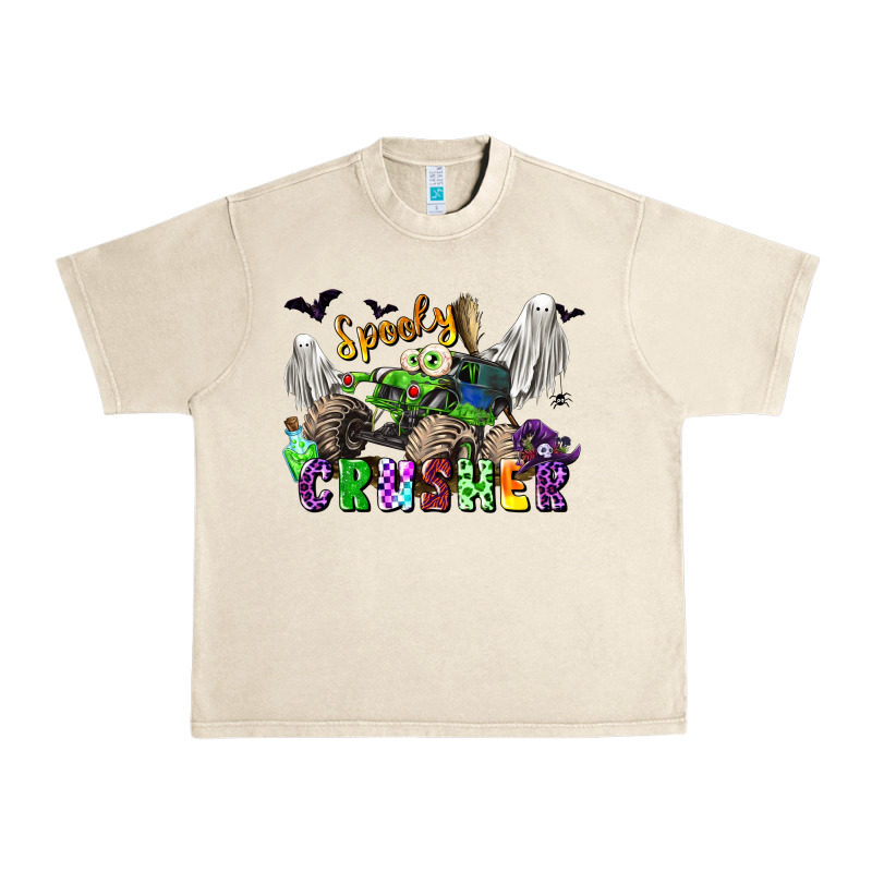 Spooky Crusher Monster Truck Urban Heavy Tee by LillyAllenDesigns | Teevron