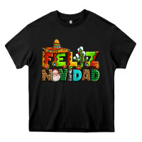 Black feliz navidad sombrero Heavy Core Tee - AdoDesignShop