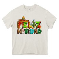 Cream feliz navidad sombrero Heavy Core Tee - AdoDesignShop