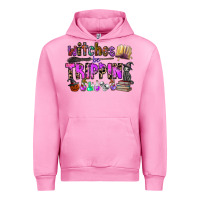 Fuchsia Pink witches be trippin Urban Hoodie - CowhideDigitalArt