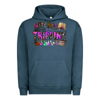 Pigment Midnight Navy witches be trippin Urban Hoodie - CowhideDigitalArt