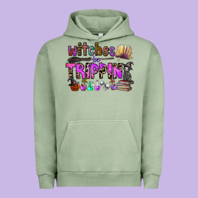 Witches Be Trippin Urban Hoodie Designed By Cowhidedigitalart
