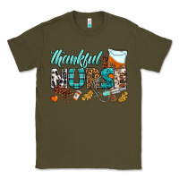 Army Green thankful nurse Classic Tee - BundleAndBundleShop