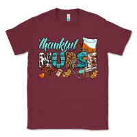 Burgundy thankful nurse Classic Tee - BundleAndBundleShop