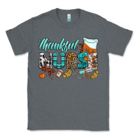 Charcoal Heather thankful nurse Classic Tee - BundleAndBundleShop