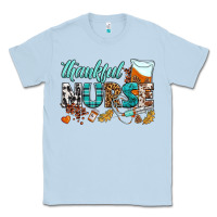 Dusty Blue thankful nurse Classic Tee - BundleAndBundleShop