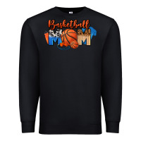 Black basketball mom Premium Sweatshirt - FaDigitalArtStudio