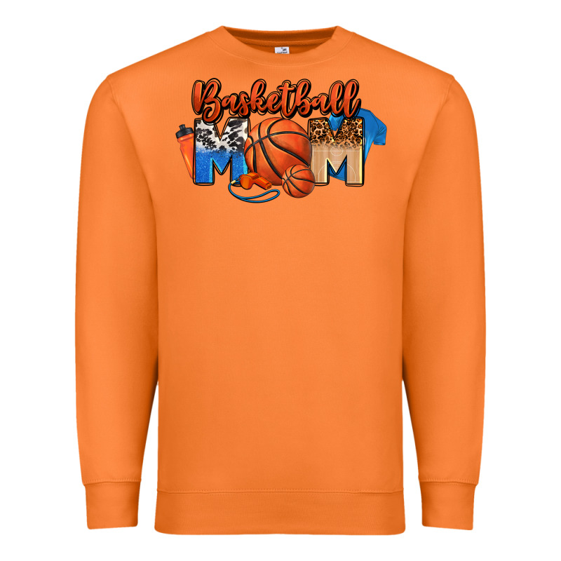 Basketball Mom Premium Sweatshirt by FaDigitalArtStudio | Teevron