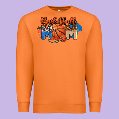 Basketball Mom Premium Sweatshirt Designed By Fadigitalartstudio