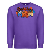 Purple basketball mom Premium Sweatshirt - FaDigitalArtStudio