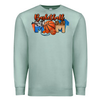 Seafoam basketball mom Premium Sweatshirt - FaDigitalArtStudio