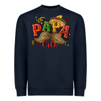 Navy Papa cito Heavyweight Sweatshirt - NancyCooperArtShop