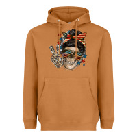 Meerkat American Mother skull Mother's Day Heavyweight Hoodie - FaDigitalArtStudio