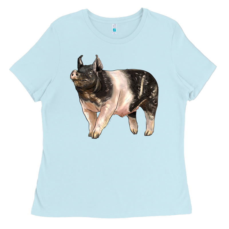 Hampshire Pig Ladies Tee by LillyAllenDesigns | Teevron