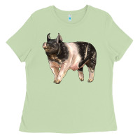 Matcha hampshire pig Ladies Tee - LillyAllenDesigns